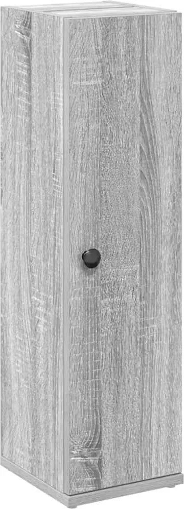 vidaXL szürke sonoma fürdőszobaszekrény tekercstartóval 20,5x22x72 cm