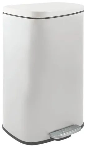 Spirella Spirella pedálos szemetes akira matt fehér acél soft-close 30 l 10.21567