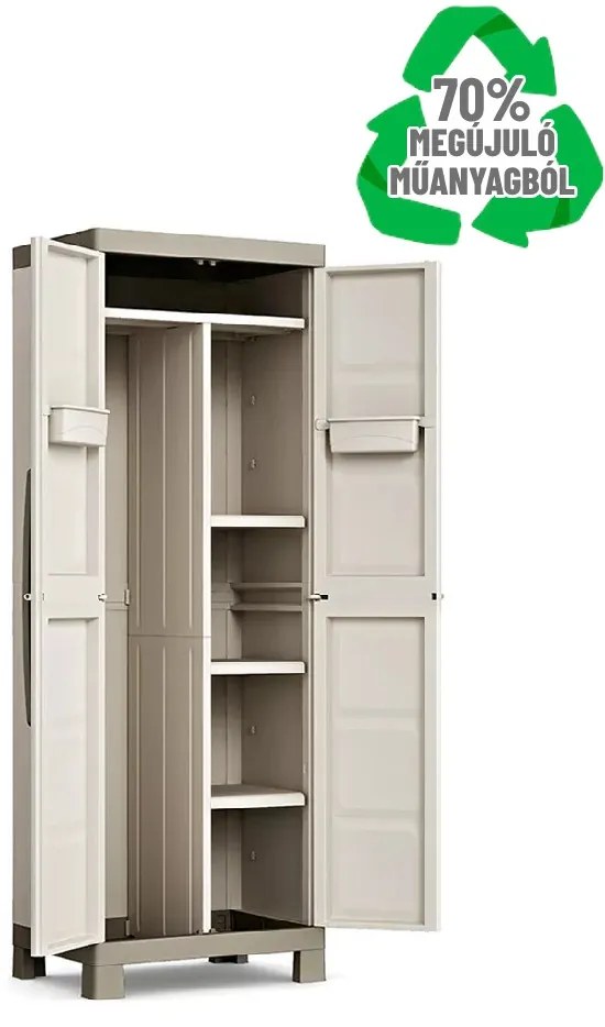 Keter Két részre osztott zárható Excellence Utility műanyag szekrény