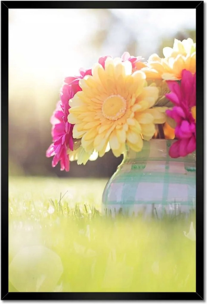 Poszterek keretben 40x60 Virágcsokor a réten