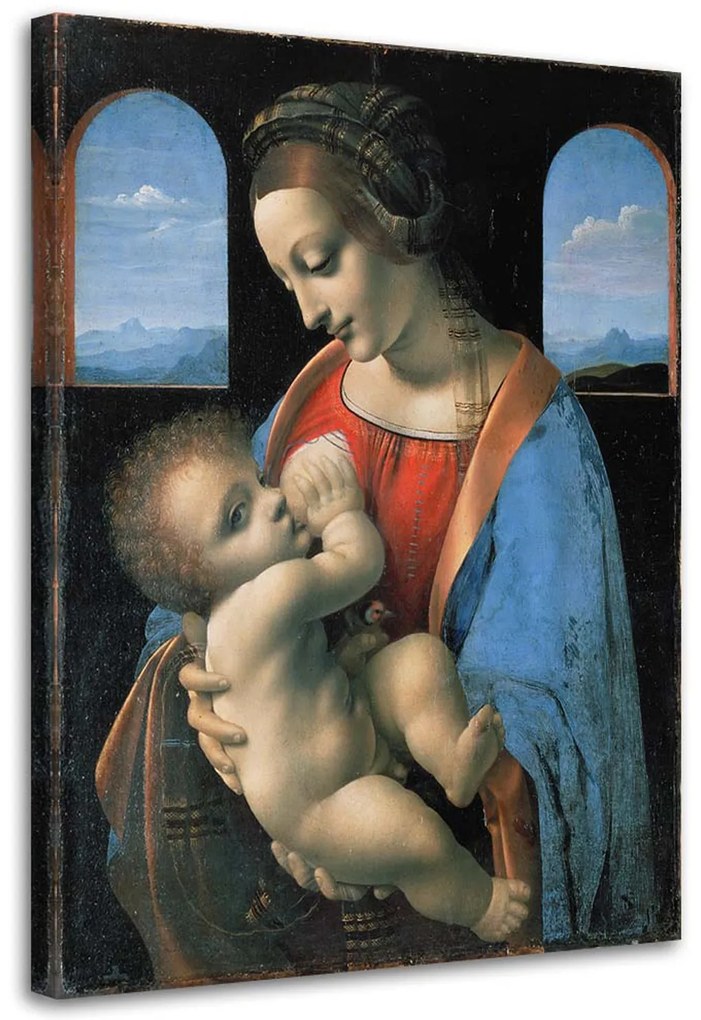 Gario Vászonkép Madonna litta - Leonardo da Vinci reprodukció Méret: 60 x 90 cm