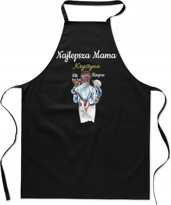 Konyhai kötény Személyre szabott Legjobb Anya Név Gyerekek nevei