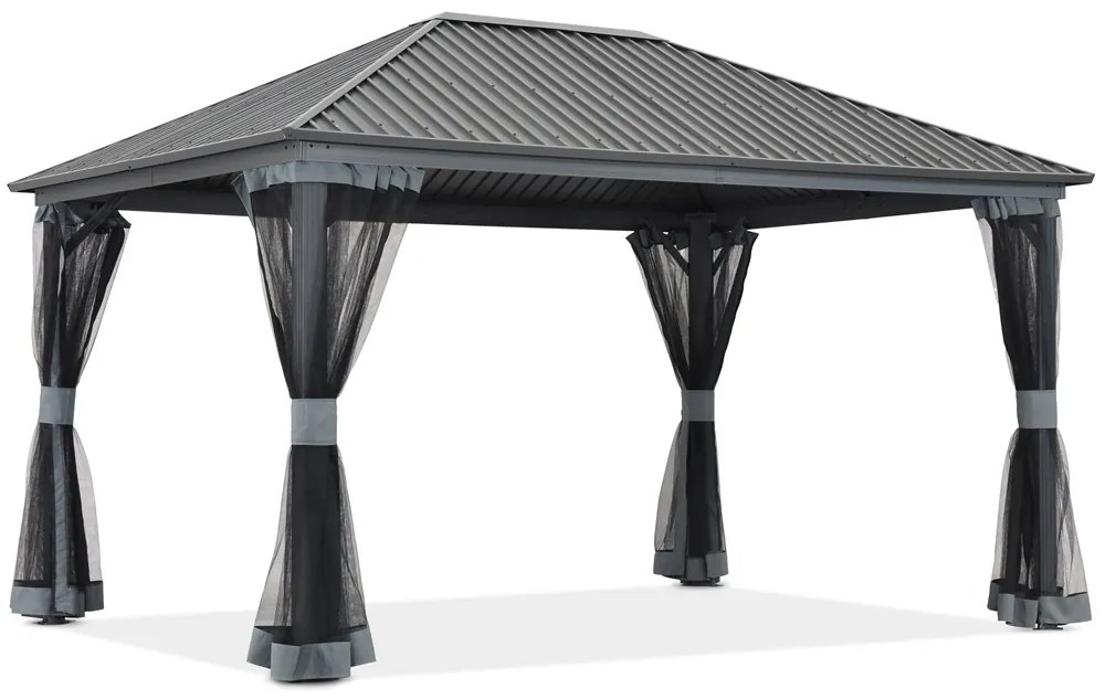 Fém pavilon Szardínia 4x4 Garden Point antracit