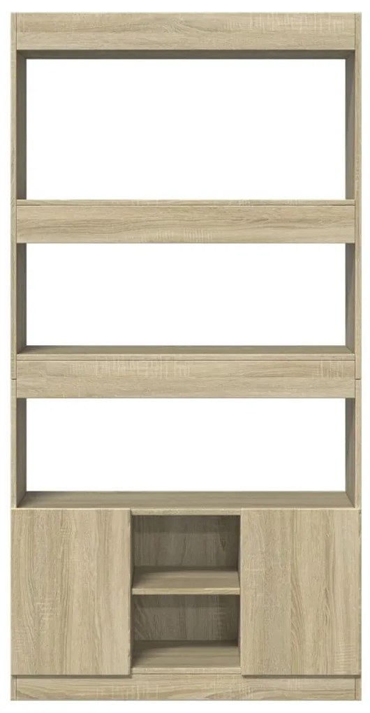 sonoma tölgy szerelt fa magasszekrény 92 x 33 x 180 cm