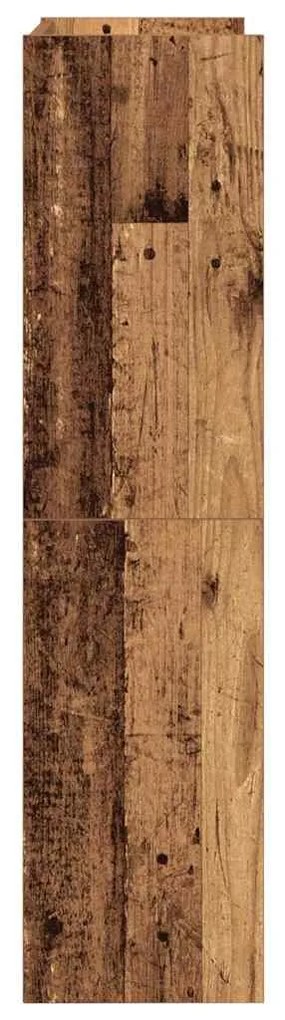 antik fa szerelt fa cipőtartó 60 x 25 x 100 cm