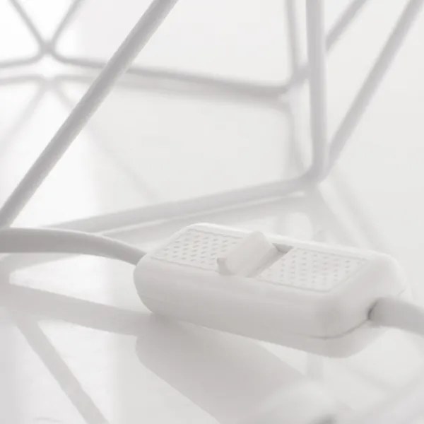 Asztali lámpa  BASKET 1xE27/60W/230V fehér