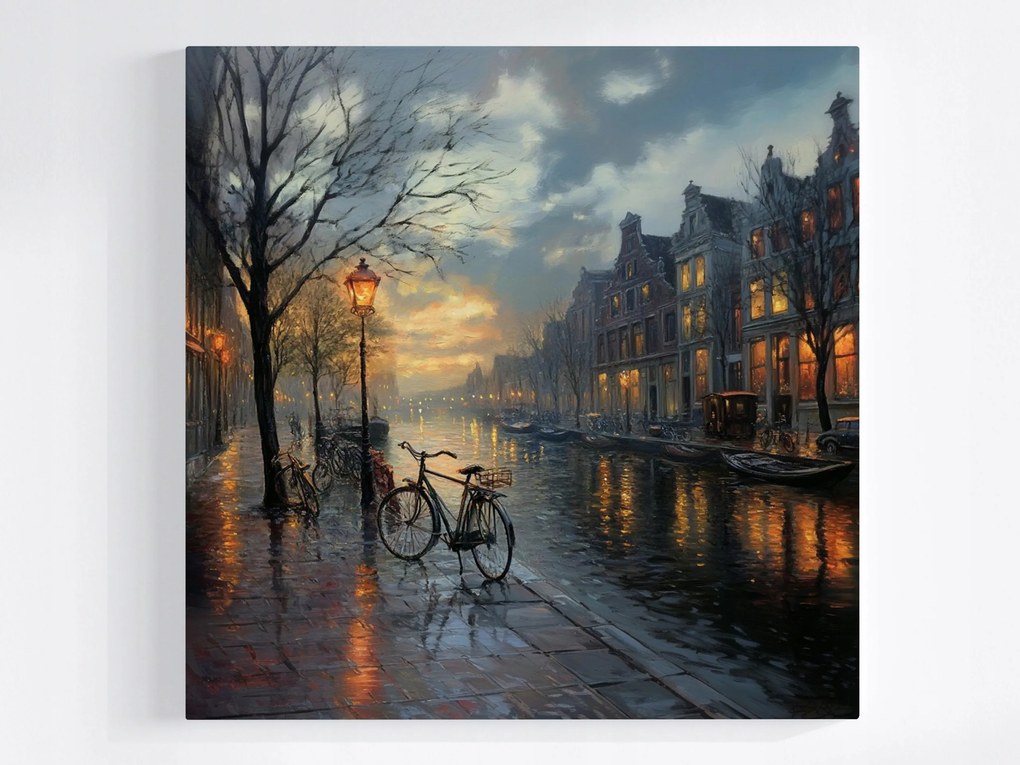 Vászonkép Canvas Építészet Város Amszterdam Hollandia Kilátás 40x40