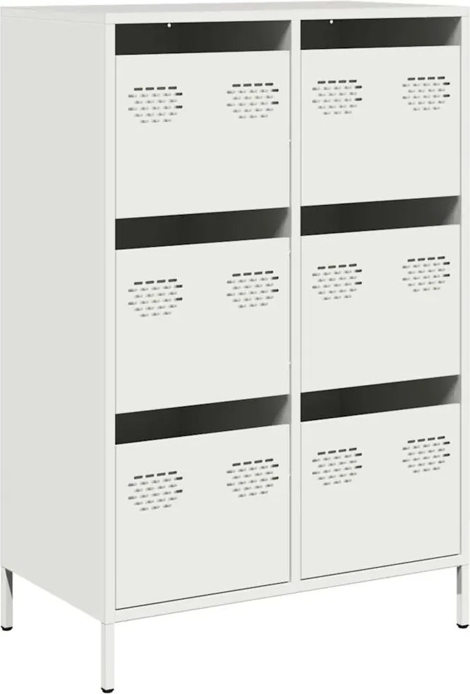 vidaXL fehér acél magasszekrény 68 x 39 x 101,5 cm