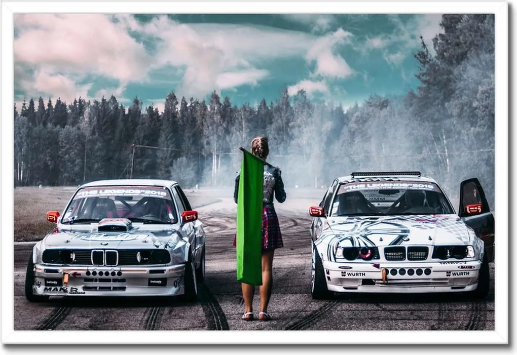 Poszterek keretben 60x40 Bmw Versenyzés 2 fő részére