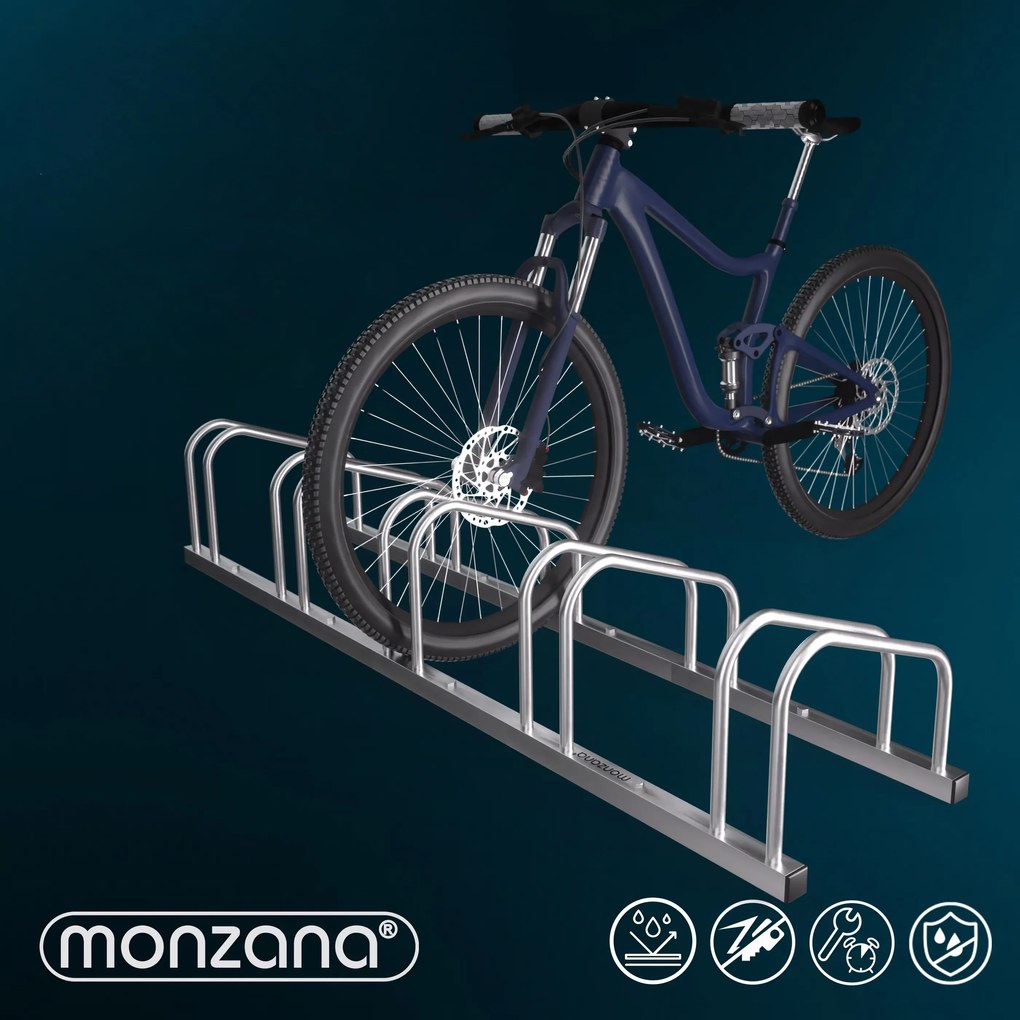 monzana® Állvány 5 kerékpárhoz - 156x32x27 cm