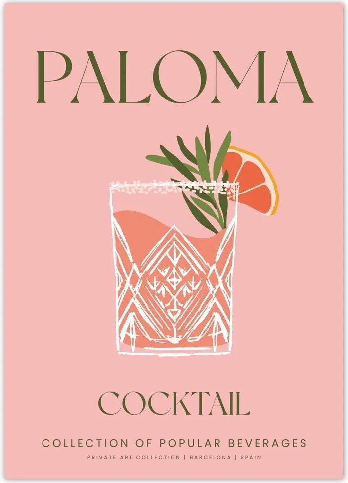 Poszterek 50x70 Paloma ital Alkoholos koktél