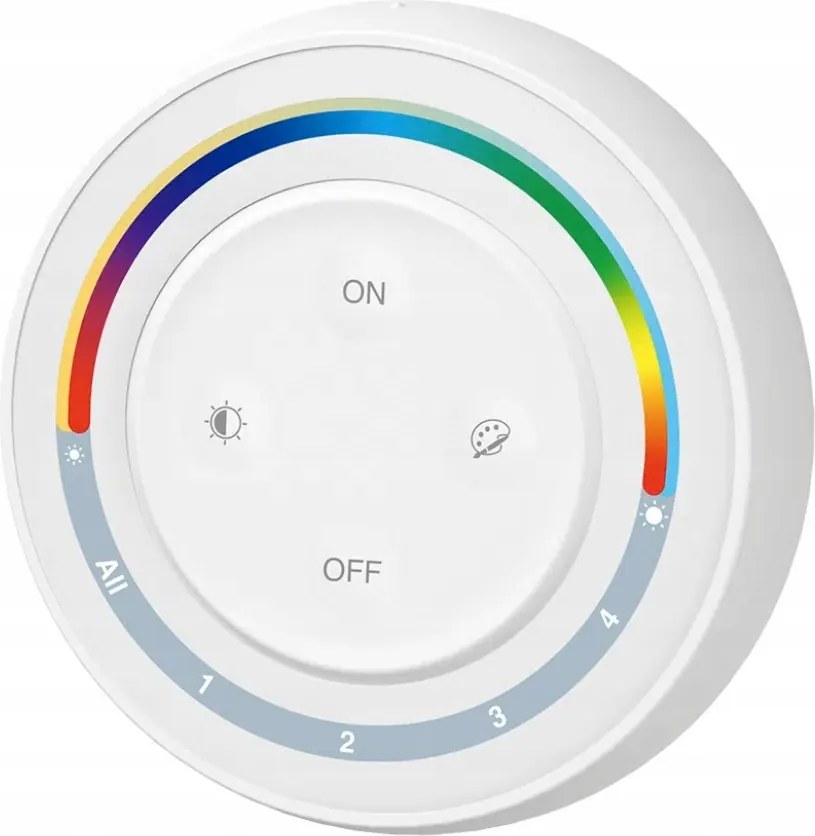 Távirányító Led Rgb+cct S2W+ Miboxer Milight 4 Zóna Fehér Fali Panel