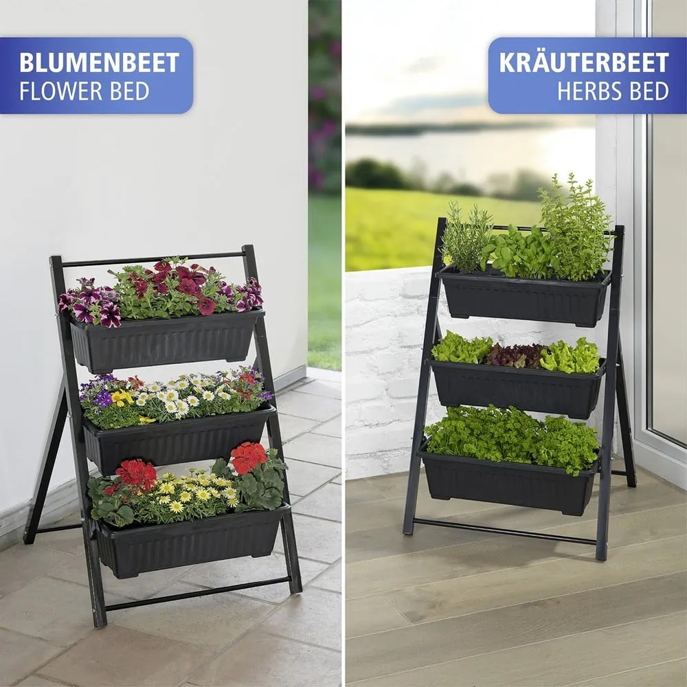 Fém virágtartó állvány (magasság 85 cm) Vertical – Maximex