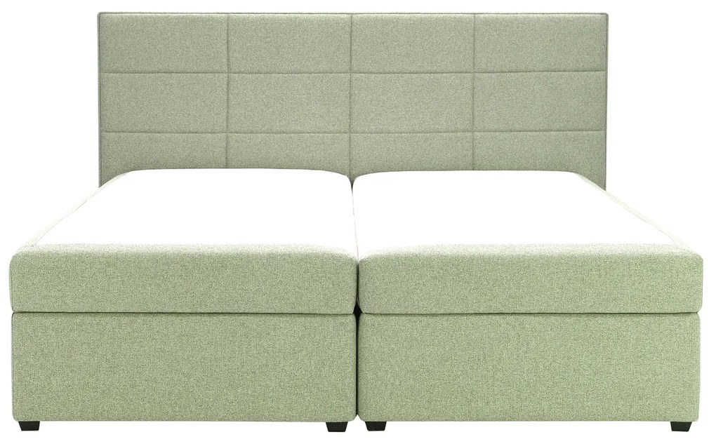 Franciaágy Boxspring 180 cm Revenant (mentol) (ágyráccsal és matraccal) (tárolóhellyel). 1098561