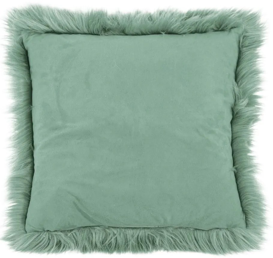 Sheepskin zöld díszpárna, 45 x 45 cm - Tiseco Home Studio
