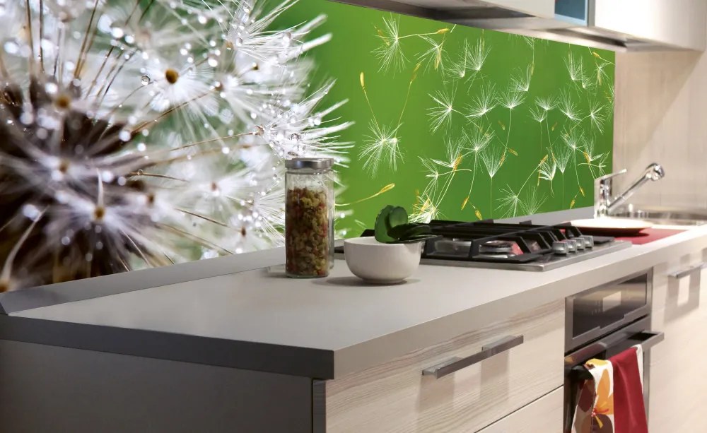DANDELION öntapadós konyhai poszter, 180x60 cm