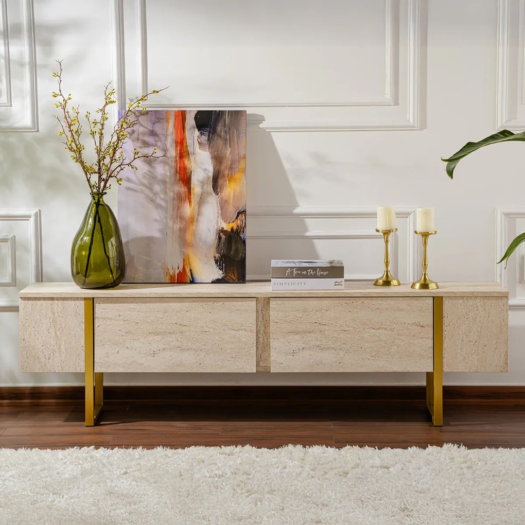 Serenity Travertine TV-állvány