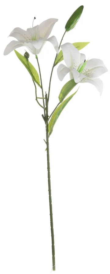 Liliom művirág, 57.5cm magas - Fehér