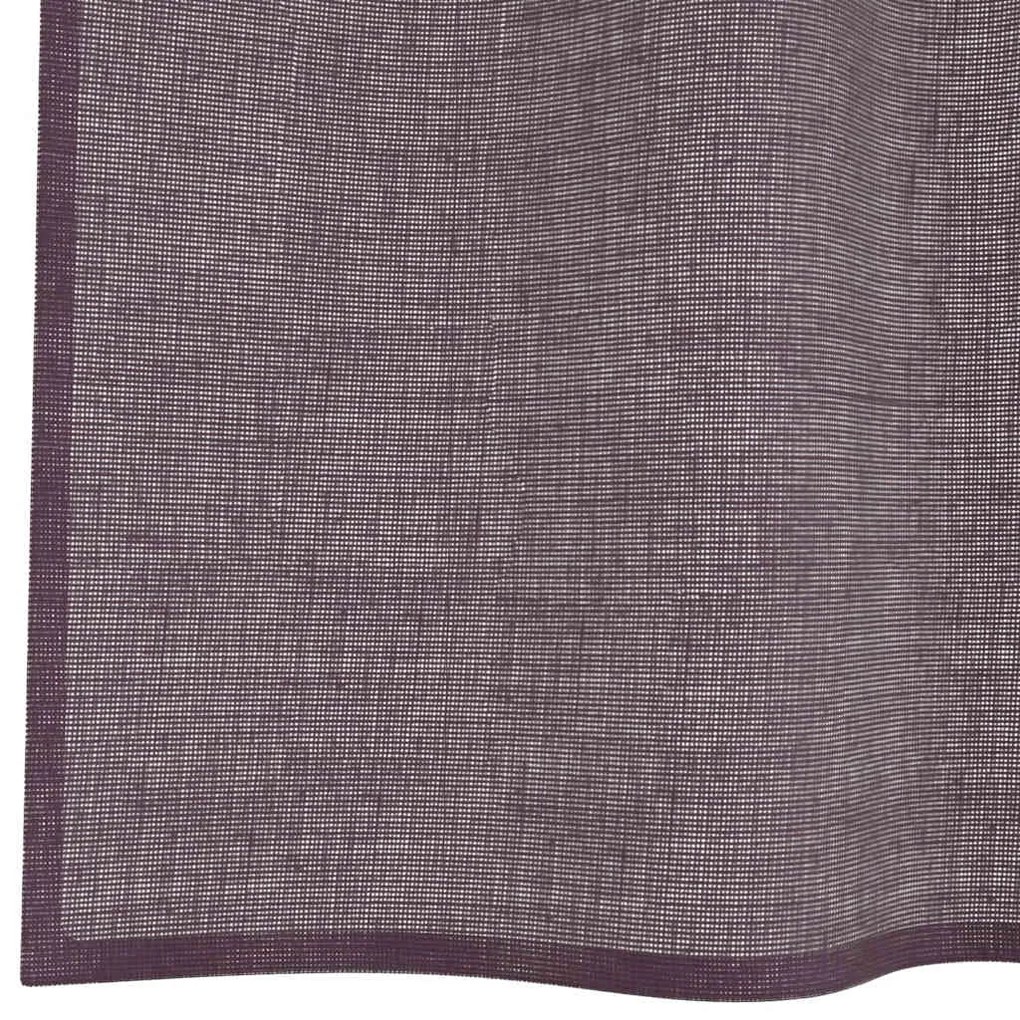 2 db lila fátyolfüggönyök rojtokkal 140x260 cm