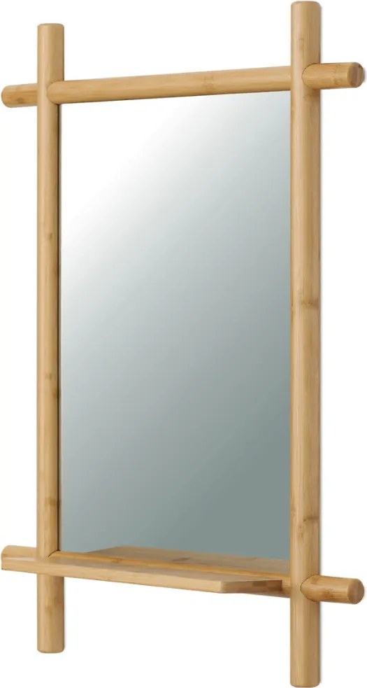 Falitükör, bambusz, natúr, AZR-B027