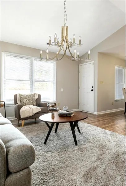 Searchlight 41612-12SB - ASCONA láncos csillár 12xE14/60W/230V