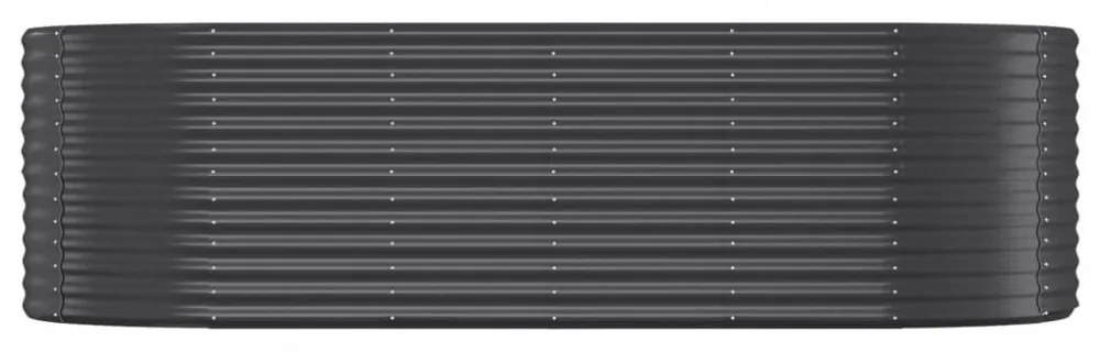 antracitszürke horganyzott acél kerti magaságyás 249x100x68 cm