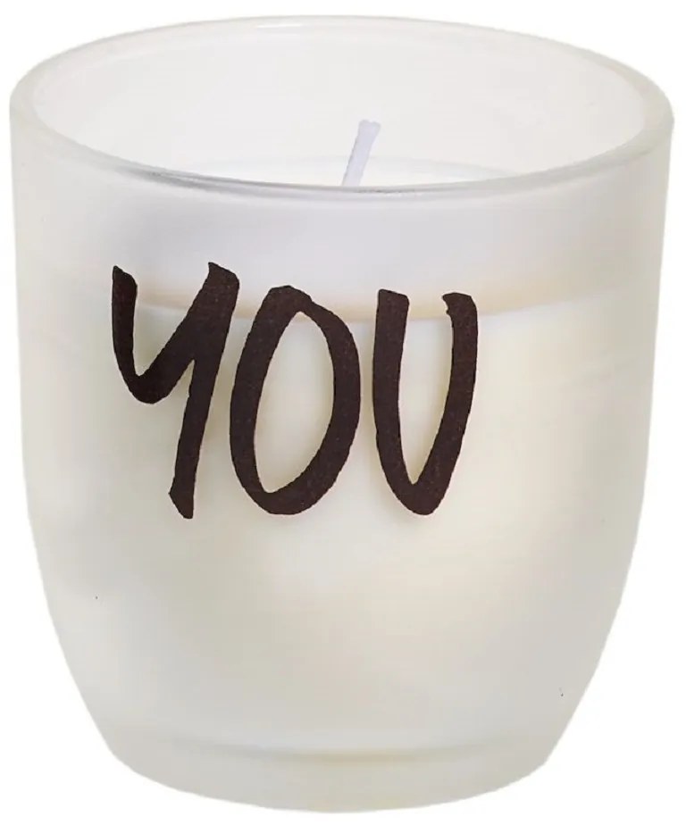 SPAAS Gyertya üvegben felirattal - YOU