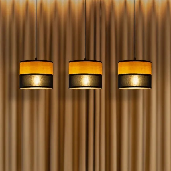 ALBA kábeles függeszték 3xE27/15W/230V fekete/barna