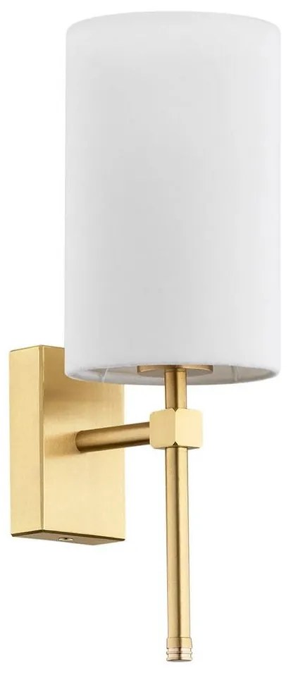 Argon 8034 - Fali lámpa ABRUZZO 1xE14/7W/230V sárgaréz/fehér