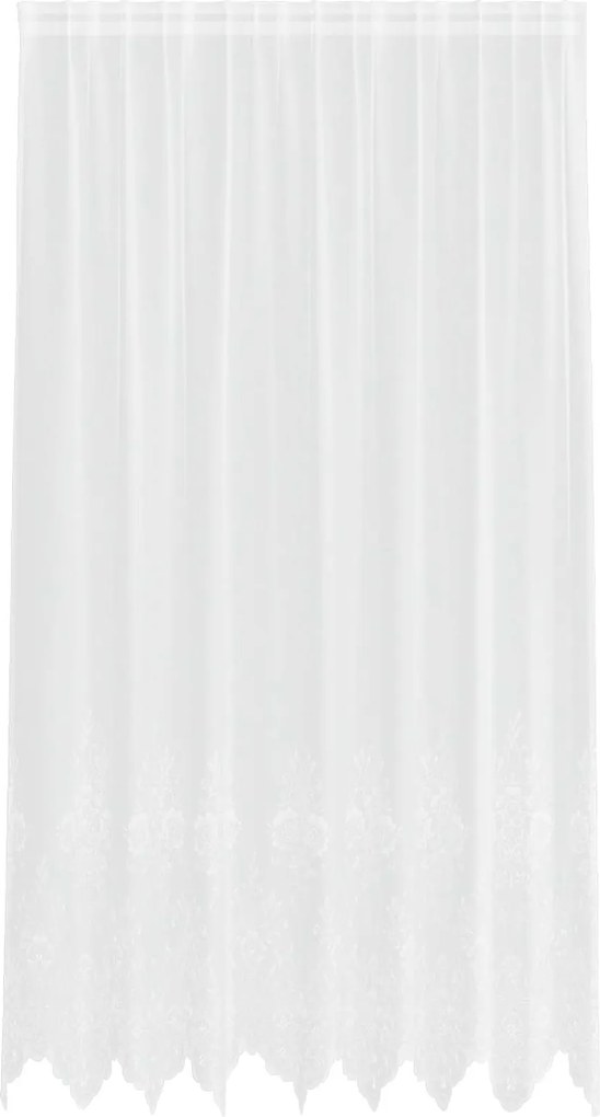 vidaXL Csipkés Függöny függönyökkel Fehér 220 x 200 cm Poliészter