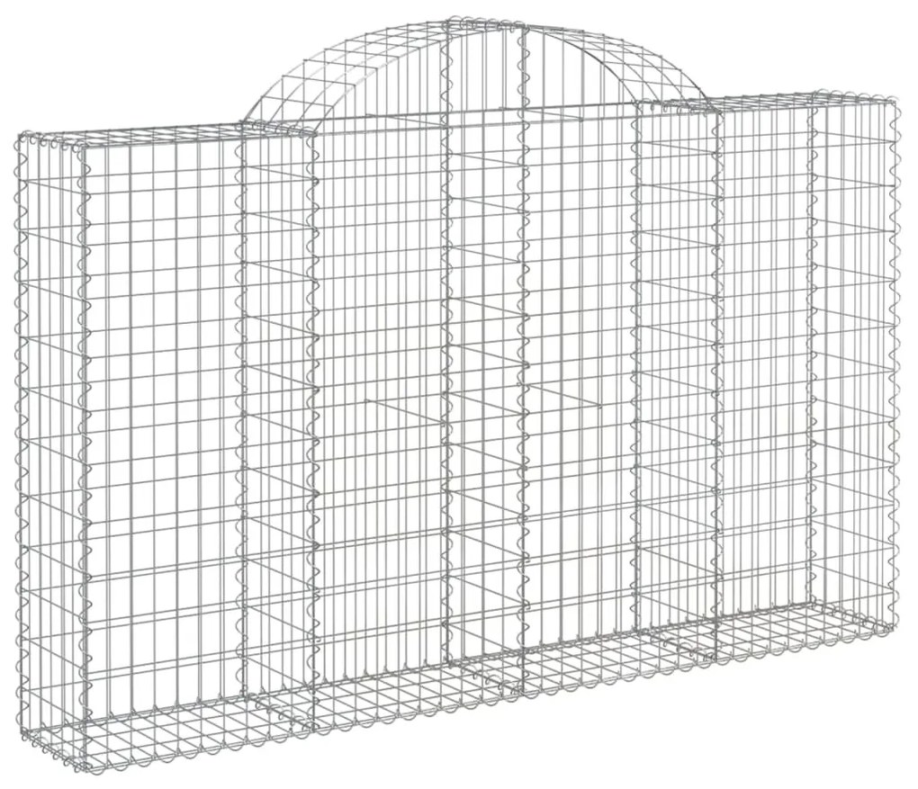 18 db íves horganyzott vas gabion kosár 200x30x120/140 cm