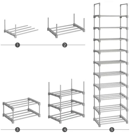 BOXIFY cipőtároló, szürke