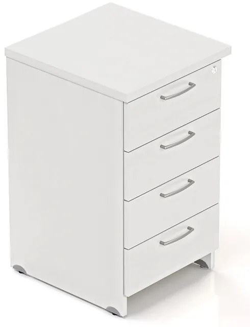 Visio konténer 50 x 47 cm - 4 fiókos, fehér