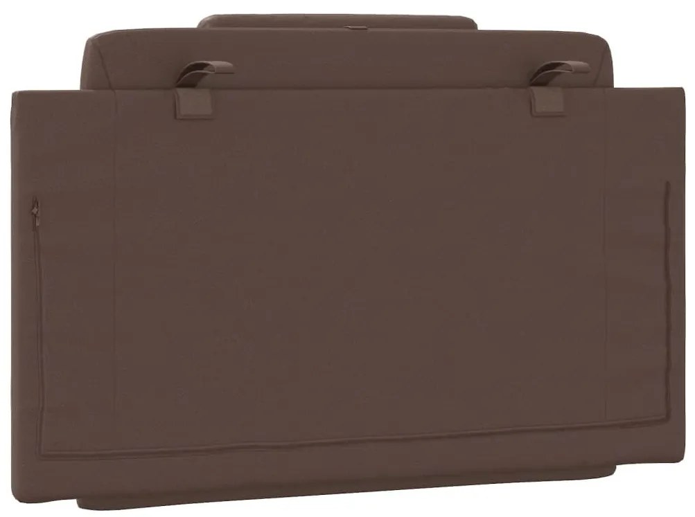 barna műbőr fejtámla párna 80 cm