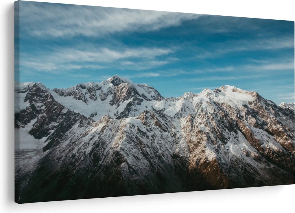 Havas csúcsok képe, Fiordland (90x60 cm)