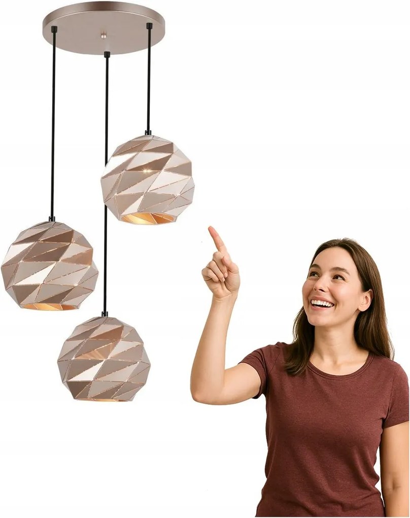 Palermo függőlámpa PND-2424-3S-GD Italux