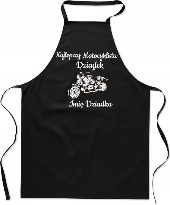 Konyhai kötény Legjobb Motoros +Nagypapa neve Ajándék Nagypapa napja