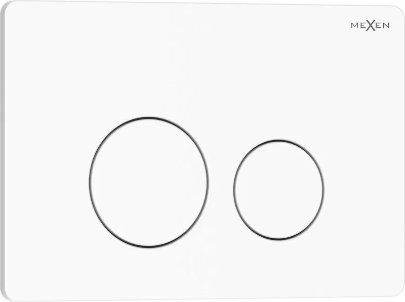 Mexen Tex 06 öblítő gomb rozsdamentes acél, fényes fehér - 6106-01