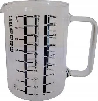 konyhai mérőpohár 1,0 l magas üveg