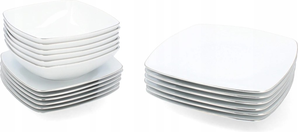 Tányérkészlet Étkezőkészlet 6 személyes/18 részes