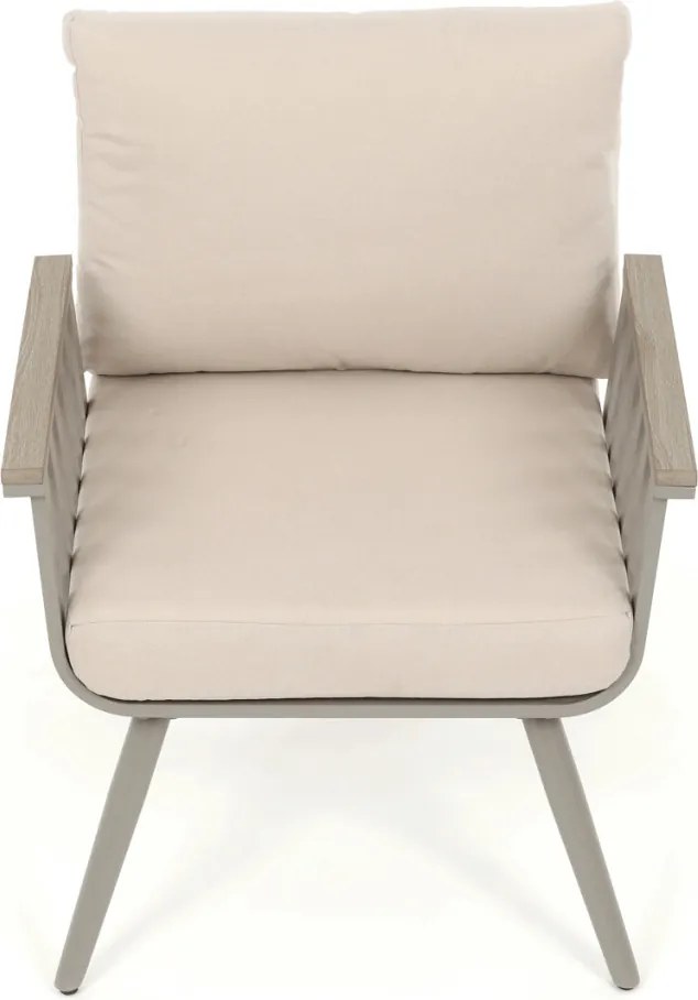 Kerti bútor garnitúra, alumínium, bézs, AZS-S1921 CRM