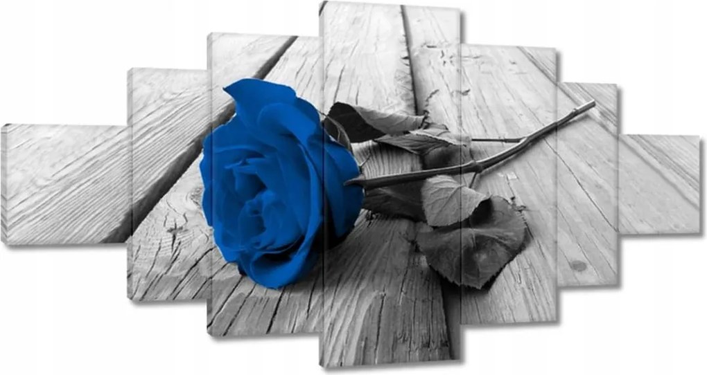 Vászonkép 200x100 Kék rózsa a hídon