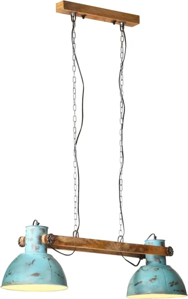 vidaXL kopott kék függőlámpa 25 W 85x28x109 cm E27