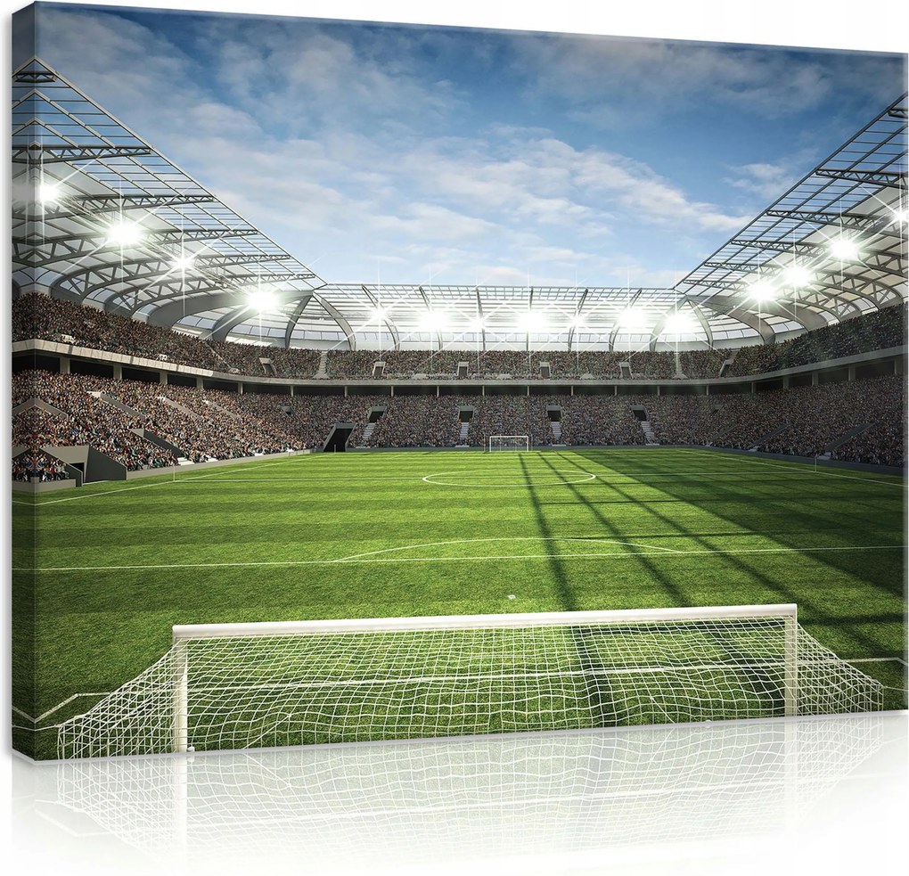 Vászonkép 80x60 Stadion focipálya lelátó sport verseny építészet