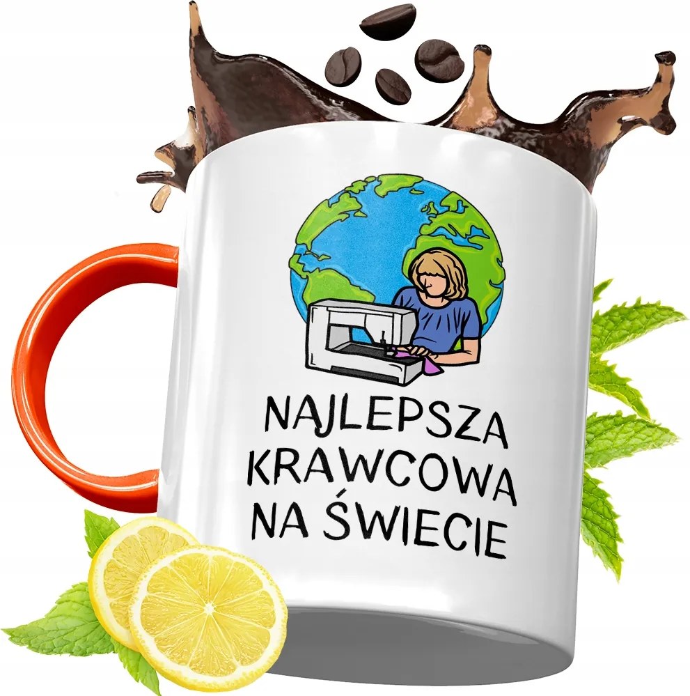 Narancssárga Bögre Szabónak Születésnapi Ajándék fényképes nyomtatással