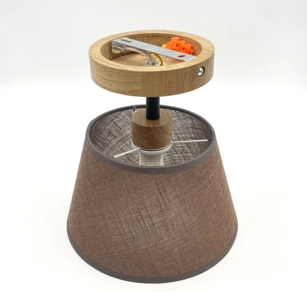 Brilagi - LED  Felületre szerelhető csillár  ANTHONY 1xE14/60W/230V tölgy/barna