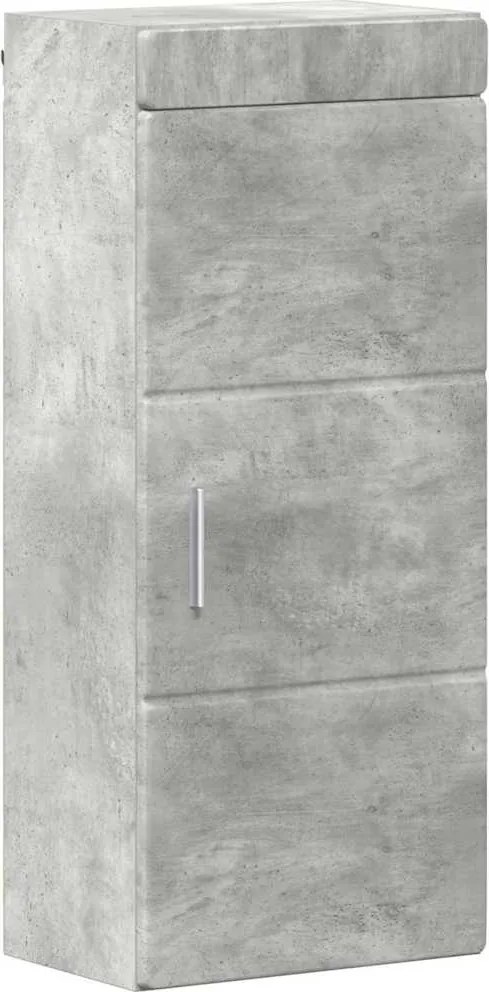 vidaXL Fürdőszobai faliszekrény TULUM Beton Szürke 37 x 24,5 x 86 cm