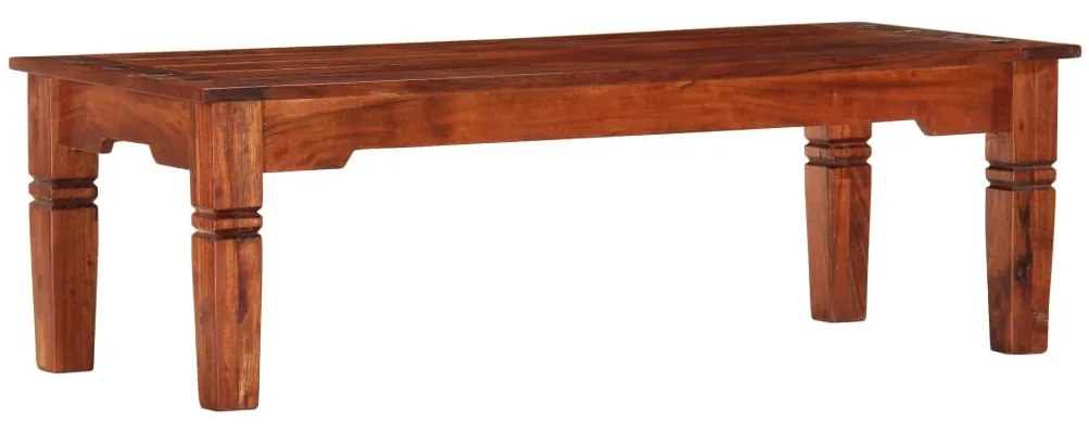 vidaXL tömör akácfa dohányzóasztal 110 x 50 x 35 cm