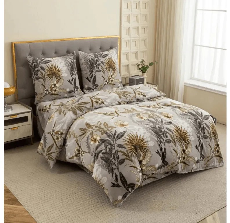 Mikroplüss ágyneműhuzat EXVORO szürke Ágyneműhuzat mérete: 70 x 80 cm | 140 x 200 cm