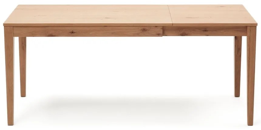 Bővíthető étkezőasztal hosszabbító asztallappal tölgyfa dekorral 80x120 cm Yain – Kave Home